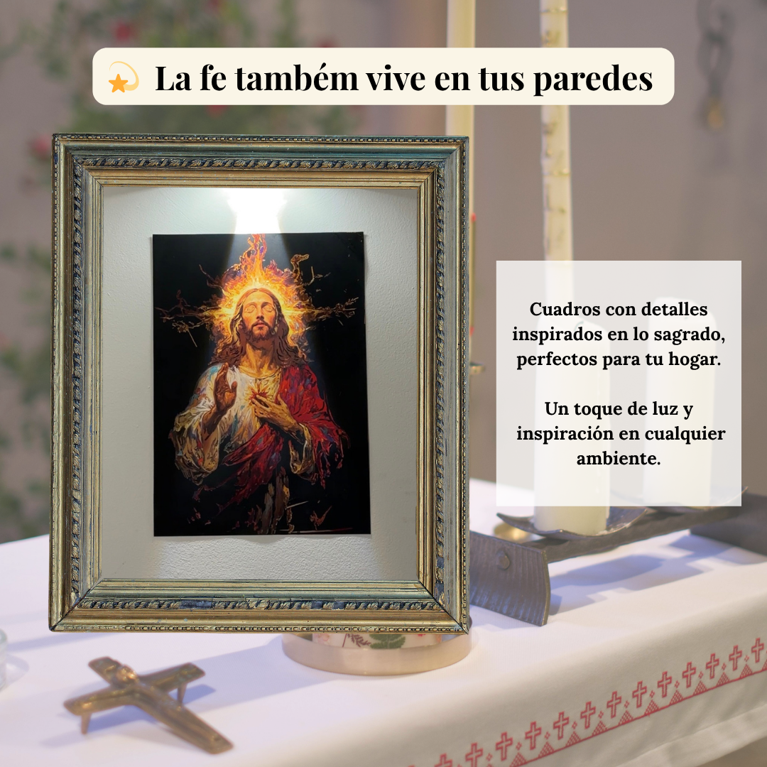RevelaFe-Cuadro cristiano para rascar y revelar la imagen de Jesús